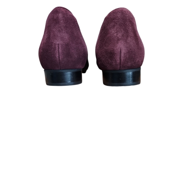 Unstructured By Clarks Aubergine Suede Loafers Women's Size 6.5 - Picture 2 of 7